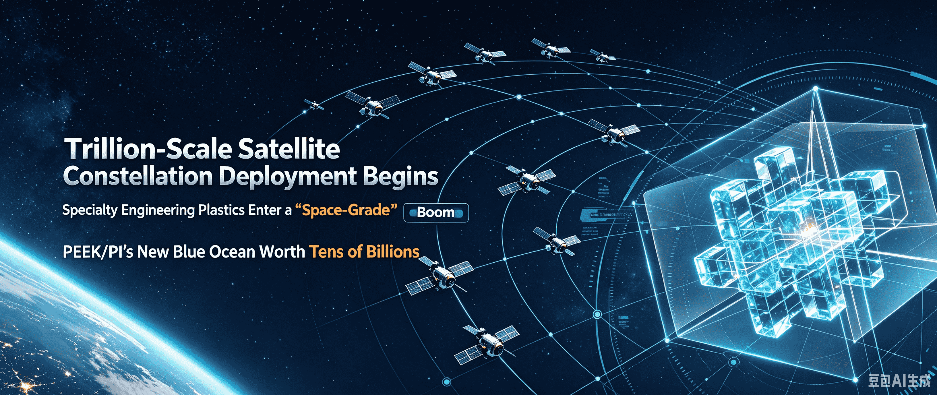 Trillion-Scale Satellite Constellation Deployment Begins: Specialty Engineering Plastics Enter a “Space-Grade” Boom — PEEK/PI’s New Blue Ocean Worth Tens of Billions, as Seen from the Qianfan Constellation